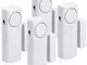 kwmobile allarme per porte e finestre - set da 4 dispositivi antifurto wireless sicurezza...