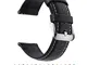 Fullmosa Cinturino in Pelle 20mm per Orologio, Cinturini Smartwatch Compatible con Amazfit...
