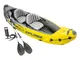 Intex 68307NP - Canoa Gonfiabile Explorer K2, 2 posti, con Accessori, PVC, Giallo, 312x91x...