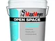 PITTURA MURALE IDROPITTURA TRASPIRANTE "OPEN SPACE" PER INTERNI BIANCA LT. 12 MAX MEYER