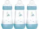 MAM Easy Start Self Sterilising Anti-Colic Baby Bottle Pack of 3 (3 x 260 ml), Anti-Colic...