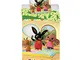 Bing - Set di Biancheria da Letto per Bambini, 100 x 135 cm + 40 x 60 cm, in Cotone