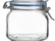 Barattolo in vetro con coperchio, 0,75 l, barattolo in vetro ermetico per marmellate fatte...
