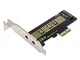 JSER Scheda adattatore da NVME a PCI-E 4.0 a basso profilo PCI-E 3.0 x1 Lane a M.2 NGFF M-...