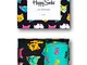 Happy Socks Cat Gift Box Calze, Multicolore (Multicolour 630), 4/7 (Taglia Unica: 36-40) (...