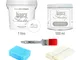 KIT Chalk Paint Bianco Naturale + Cera Neutra + Pennello + Spugna + Panno per lucidare (1...