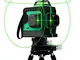 Livella Laser Autolivellante 25M, Careslong 3x360° Linea Laser Verde a Croce, Modalità Imp...