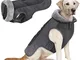 Idepet Cappotto di cane Giacca calda, cappotto per animali domestici impermeabile Snowsuit...