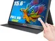 15,6 pollici HD Portatile Touchscreen Monitor 1920x1080P Multi-Touch 16:9 Gaming Monitor c...