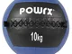 POWRX - Wall ball palla medica 2 - 10 kg + PDF workout (10 kg / Blu scuro)