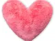 Brandsseller – Cuscino a Forma di Cuore in Peluche a Forma di Cuore. 40 x 30 cm Microfibra...