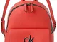 Calvin Klein Re-lock Backpack Sm - Zaini Donna, Rosso (Coral), 1x1x1 cm (W x H L)