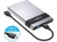 ineo Custodia Externa per Disco Rigido USB 3.1 Tipo C Gen 2 (10Gbps), Case Externo Allumin...