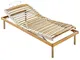 Marcapiuma - Rete a Doghe Manuale Singola 80x190 Alta 35 cm Modello NATURE MED Legno di Fa...