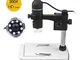 Gamut-Tek 20-300x microscopio Digitale con Telecamera HD, 5MP Registrazione Video Magnifie...