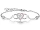 BlingGem Infinito Bracciali Insieme per Sempre Donna Bracciale Cuore Realizzato in Argento...