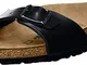 Birkenstock MADRID Birko-Flor Sandali Donna, Nero (Schwarz), 41 EU