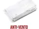 STI Telo Bianco Trasparente occhiellato retinato Antivento antistrappo Anti UV Misura 6x10...