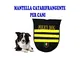 Trade Shop - Cappotto Vestito Impermeabile Catarifrangente Cane Police Dog Taglia S