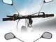 Bestine - Specchietto retrovisore per bicicletta, 1 paio, girevole e regolabile, grandango...