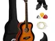 TIGER ACG2-SB Chitarra acustica full size 4/4 con corde in acciaio per principianti - La c...