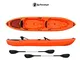 BIG MAMA KAYAK Canoa PIREUS 2 Posti Cm 360 + 2 Seggiolini + 4 Maniglie + 2 pagaie Colore A...