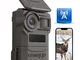 Camojojo Trace Fototrappola con SIM 4G LTE, Foto trappola infrarossi invisibili, Fotocamer...