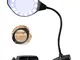 EletecPro - Lampada con lente d'ingrandimento 2-4x, 30 Watt, con luce diurna a LED, morset...