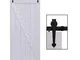 CCJH 4FT-122cm Acciaio Binario Rulli per Porta Scorrevole Kit Accessori per Una Porta Scor...