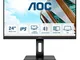 AOC 24P2Q - Monitor FHD da 24 pollici, regolabile in altezza (1920 x 1080, 75 Hz, VGA, DVI...