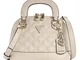 Guess Cessily Dome Satchel Bag S Stone