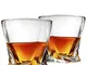 Cooko Twist Bicchieri Whisky, Ultra-Clarity Set di Bicchieri ,Lavabili in Lavastoviglie, R...