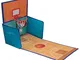 Clever Creations Scatola Pieghevole per Giochi - con Mini canestro da Basket - 39 x 25 x 2...