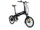 Moma Bikes BIE16NUN, Bicicleta Elettrica Pieghevole Unisex – Adulto, Nero, Unica