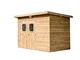 HABRITA Abri Theora in legno senza pavimento, tetto Mono Pente BAC Acciaio 6,45 M²