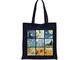 all sas Borsa shopper van gogh 100% tela di cotone stampa Made in Italy