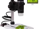 Microscopio Digitale Portatile Levenhuk DTX 90 (10–300x) con Fotocamera Retraibile per L’U...