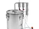 AlcoFermBrew Distillatore in Acciaio Inossidabile da 30 Litri + 2 chiarificatori | Alambic...