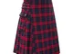 Stile scozzese gonne scozzese per uomini kilt tradizionale tartan irlandese vintage mediev...