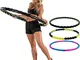 MOVIT Hula Hoop - da Adulti e Bambini, Massaggiante, Magnete Dimagrante, Regolabile, 0,9/1...