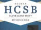 Holy Bible: Holman Christian Standard Bible, Charcoal, LeatherTouch, Super Giant Print Ref...