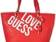 Guess Michy Tote Borsa a Zainetto da Donna, Rosso Multicolore, Taglia Unica