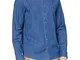 Brooks Brothers Sportiva Camicia Button-Down, Blue, L Uomo