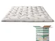 EVERGREENWEB MIGLIOR Topper Materasso Matrimoniale 160x195 Alto 8 cm in Memory Foam e Fode...