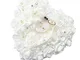 Yosoo 15x13cm Bianco Romantico Matrimonio Anello Rosa Scatola Cuore rosa Bomboniere Anello...