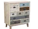 Milani Home s.r.l.s. cassettiera in Legno Mobile per Interno con 9 cassetti di Design Stil...