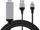 Geabon Cavo USB C a HDMI, 6,6ft Cavo Tipo C a HDMI (compatibile Thunderbolt 3) Compatibile...