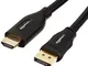 Amazon Basics - Cavo DisplayPort/HDMI, 7.6 metri