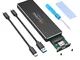 ELUTENG Adattatore M.2 SATA Case M2 SATA vers USB C USB 3.1 Gen 1 UASP 6Gbps NGFF M.2 Encl...