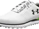 Under Armour Showdown SL E, Scarpe da Golf Uomo, Bianco (White/Black/Black 100), 44 EU